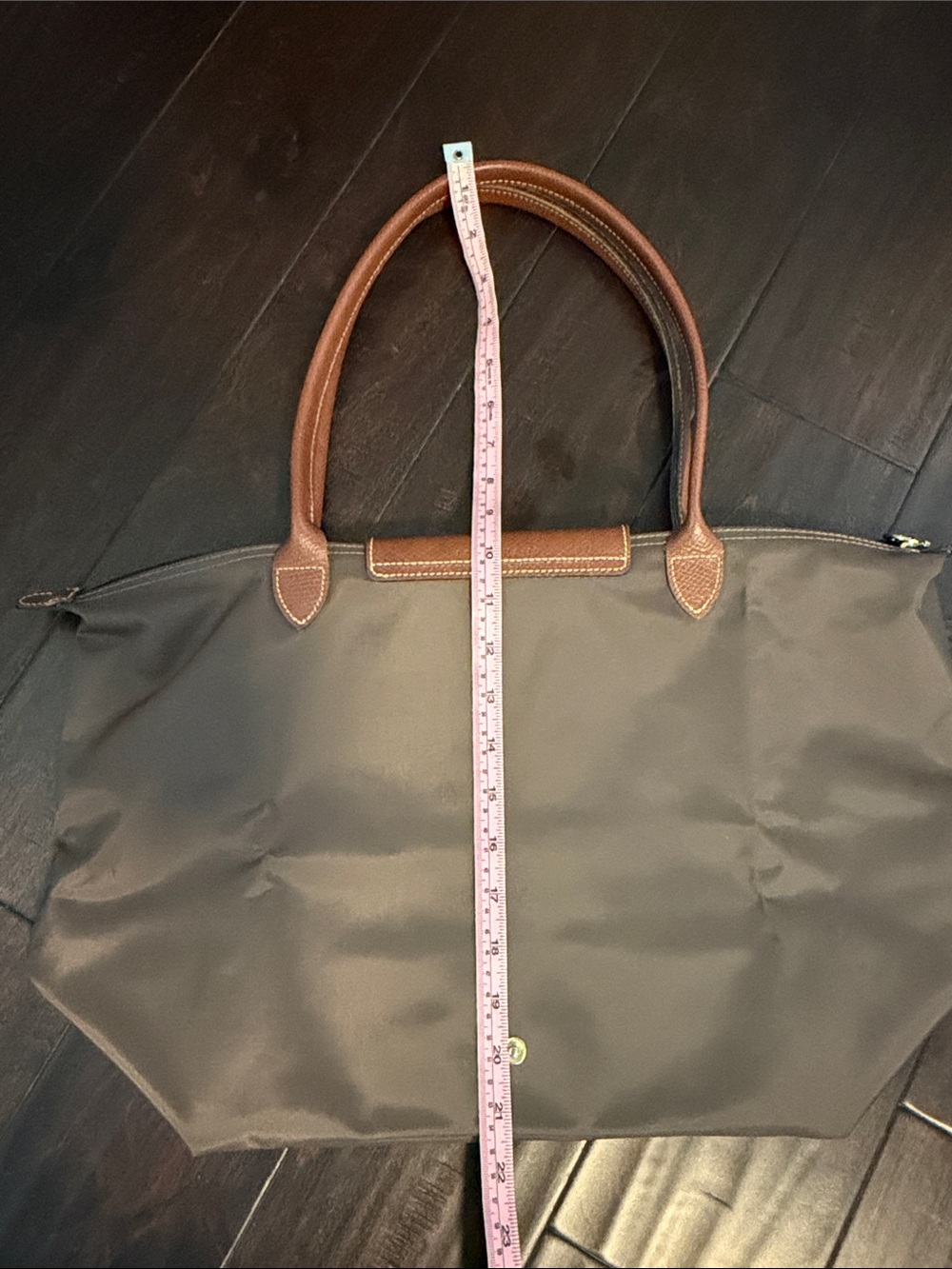 Longchamp le pilage Brown Tote Bag - Picture 8 of 11